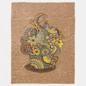 Kunstmatige doodle tekenkunst fleece deken (Voorkant)