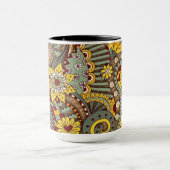 Kunstmatige doodle tekenkunst mok (Midden)