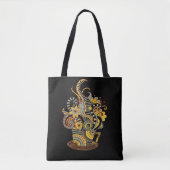 Kunstmatige doodle tekenkunst tote bag (Voorkant)