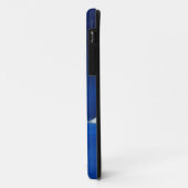 Kunstmatige duif omtrek kunst in Cerulean Blue Case-Mate iPhone Case (Achterkant/links)