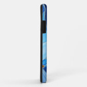 Kunstmatige duif omtrek kunst in Cerulean Blue Case-Mate iPhone Case (Achterkant/rechts)