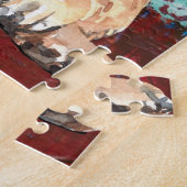 Kunstmatige Duitse Abstracte schilderijen in Sheph Legpuzzel (Zijkant)