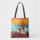 Kunstmatige Duitse Abstracte schilderijen in Sheph Tote Bag (Voorkant)
