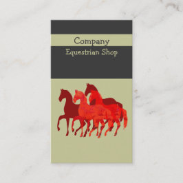 Kunstmatige    EasyCustom Waterverf Magic Horses Visitekaartje