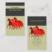 Kunstmatige    EasyCustom Waterverf Magic Horses Visitekaartje (Voorkant / Achterkant)