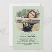 Kunstmatige elegante viering van het leven Funeral Kaart (Voorkant)