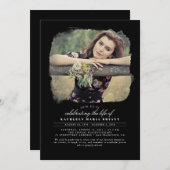 Kunstmatige elegante viering van het leven Funeral Kaart (Voorkant / Achterkant)