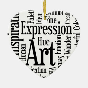 Kunstmatige expressie voor artistieke of creatieve keramisch ornament