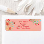 Kunstmatige Floral  Return Address Label (Insitu)