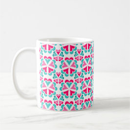 Kunstmatige Floral Two-Tone koffiekoffie-mok Koffiemok