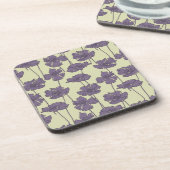 Kunstmatige  florale achtergrond bier onderzetter (Linkerzijde)