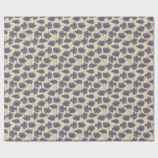 Kunstmatige  florale achtergrond cadeaupapier (Vlak)