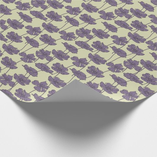 Kunstmatige  florale achtergrond cadeaupapier (Hoek)