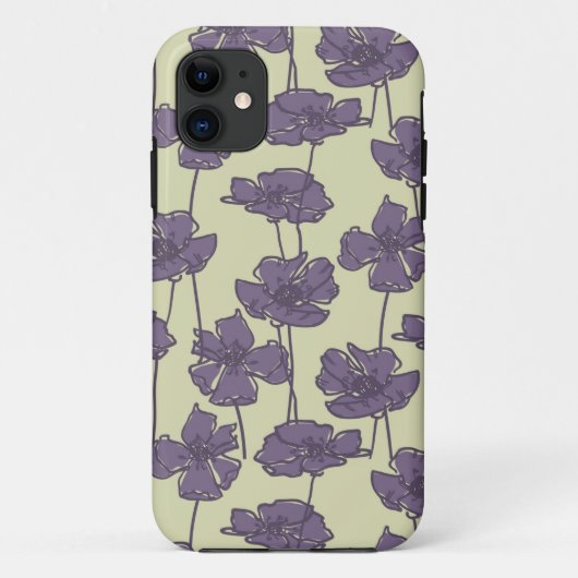 Kunstmatige  florale achtergrond Case-Mate iPhone case (Achterkant)