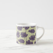 Kunstmatige  florale achtergrond espresso kop (Rechts)