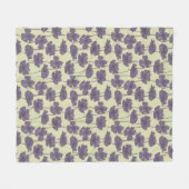 Kunstmatige  florale achtergrond fleece deken (Voorkant (Horizontaal))