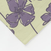 Kunstmatige  florale achtergrond fleece deken (Hoek)
