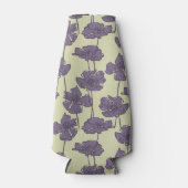 Kunstmatige  florale achtergrond flesjeskoeler (Voorkant)