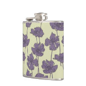 Kunstmatige  florale achtergrond heupfles (Links)