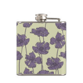 Kunstmatige  florale achtergrond heupfles (Achterkant)