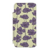 Kunstmatige  florale achtergrond incipio iPhone portemonnee hoesje (Voorkant Agenda)