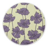 Kunstmatige  florale achtergrond keramische knop (Voorkant)