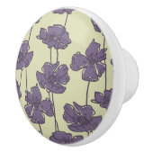 Kunstmatige florale achtergrond keramische knop (Rechts)