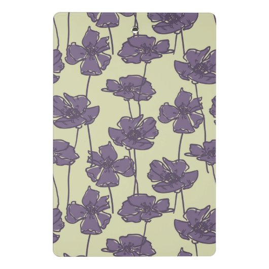 Kunstmatige  florale achtergrond mini klembord (Achterkant)