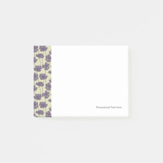 Kunstmatige  florale achtergrond post-it® notes (Voorkant)