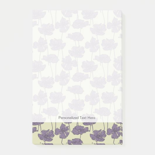 Kunstmatige  florale achtergrond post-it® notes (Voorkant)