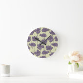 Kunstmatige florale achtergrond ronde klok (Huis)