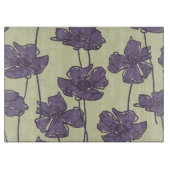 Kunstmatige  florale achtergrond snijplank (Voorkant)