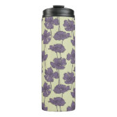 Kunstmatige  florale achtergrond thermosbeker (Voorkant)