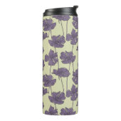 Kunstmatige  florale achtergrond thermosbeker (Gedraaid links)