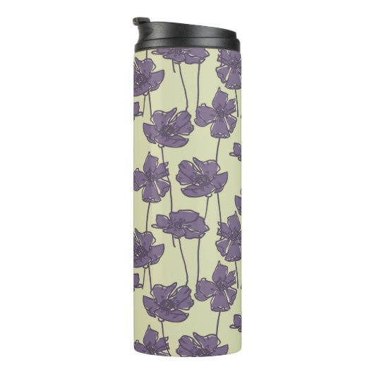 Kunstmatige  florale achtergrond thermosbeker (Geroteerd rechts)