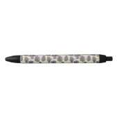 Kunstmatige florale achtergrond zwarte inkt pen (Voorkant)