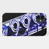 Kunstmatige flute Silver Metal Beauful Fun Case-Mate iPhone Case (Achterkant (horizontaal))