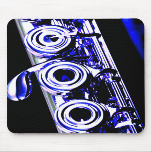 Kunstmatige flute Silver Metal Beauful Fun Muismat
