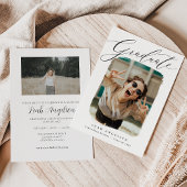 Kunstmatige foto-Afstuderen Aankondiging