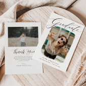 Kunstmatige foto-Afstuderen Bedankkaart