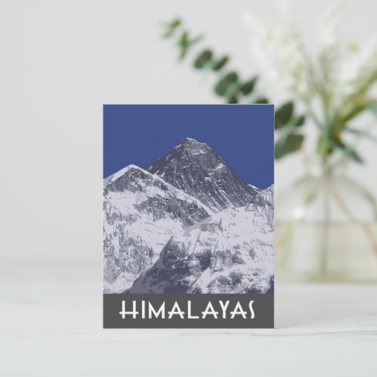 Kunstmatige fotoillustratie van de Himalaya Briefkaart (Staand voorkant)