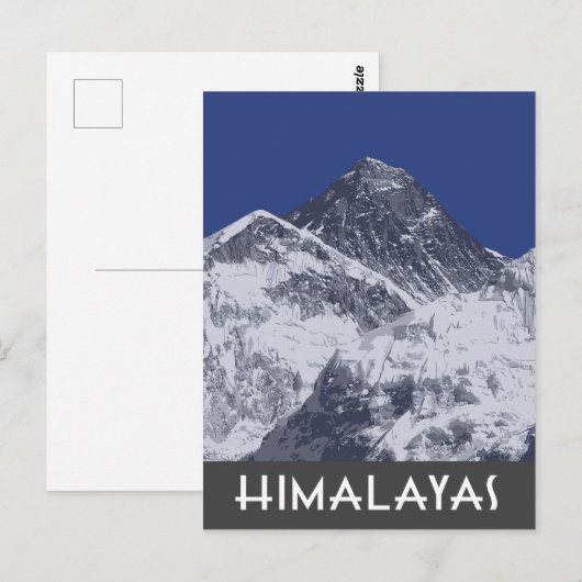 Kunstmatige fotoillustratie van de Himalaya Briefkaart (Voorkant / Achterkant)