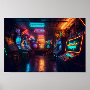 Kunstmatige game room poster