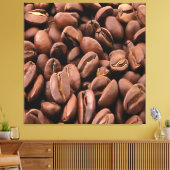 Kunstmatige gebrande koffiebonen canvas afdruk (Insitu (Woonkamer))
