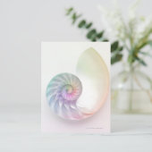 Kunstmatige gekleurde nautilus afbeelding briefkaart (Staand voorkant)