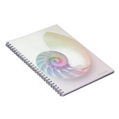 Kunstmatige gekleurde nautilus afbeelding notitieboek (Rechterzijde)