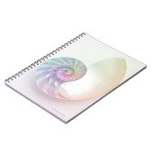 Kunstmatige gekleurde nautilus afbeelding notitieboek (Linkerzijde)