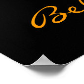 Kunstmatige gekleurde unicorn met geloofstekst poster (Hoek)