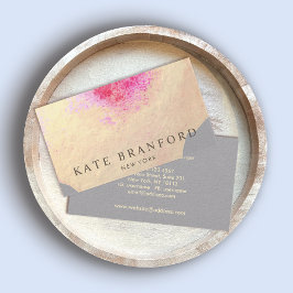 Kunstmatige gele goudWaterverf Grote Florence Kuns Visitekaartje