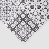 Kunstmatige geometrische cirkelraster Zwarte witte Tissuepapier (Detail)